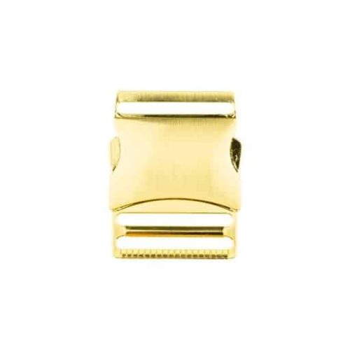 Steckschnalle für Gurte 4cm Metall gold