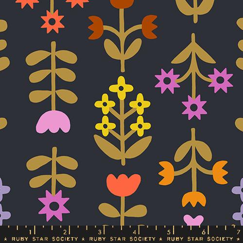 Ruby Star Society: Canvas "Favorite Flowers" Canvas Black