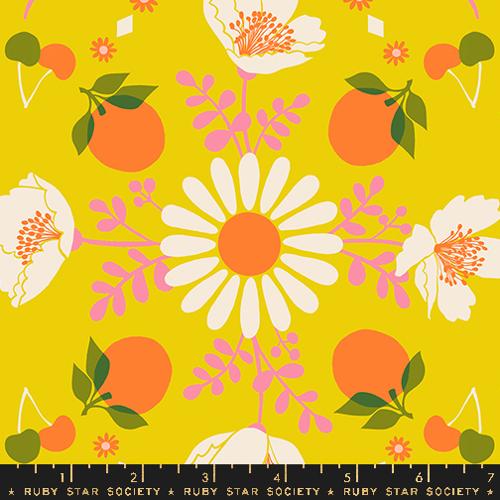 Ruby Star Society: "Juicy" Poppy Garden 30s and Retro Fruit Floral Kitchen Kitsch Vintage
