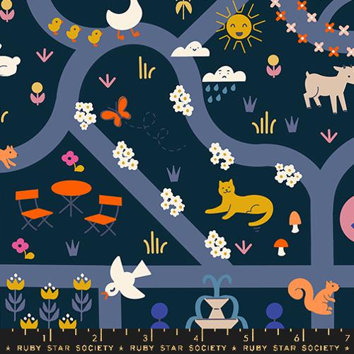 Ruby Star Society: "Woodland Park" Teal Navy