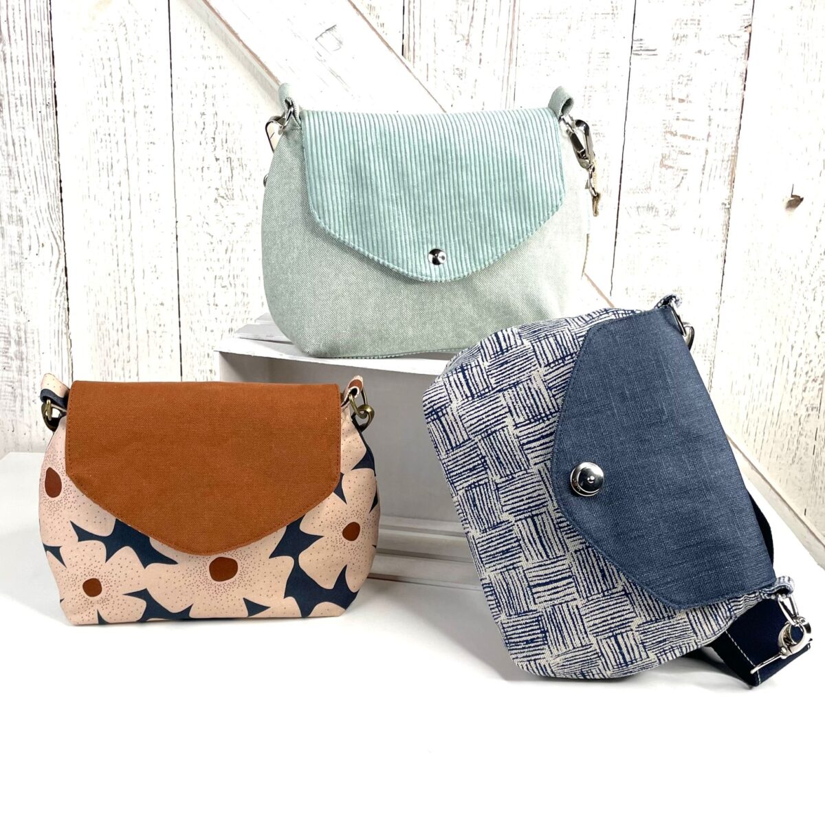 Nähset: Tasche Creativemadre "Anesa" Barn Owl Organic Green – Bild 2