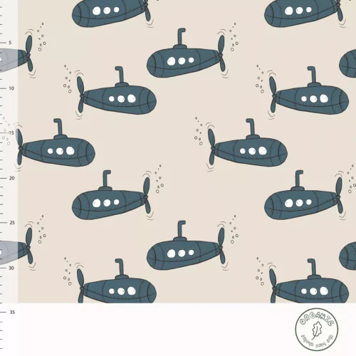 Organic Jersey Elvelyckan "Submarines Steel" BIO