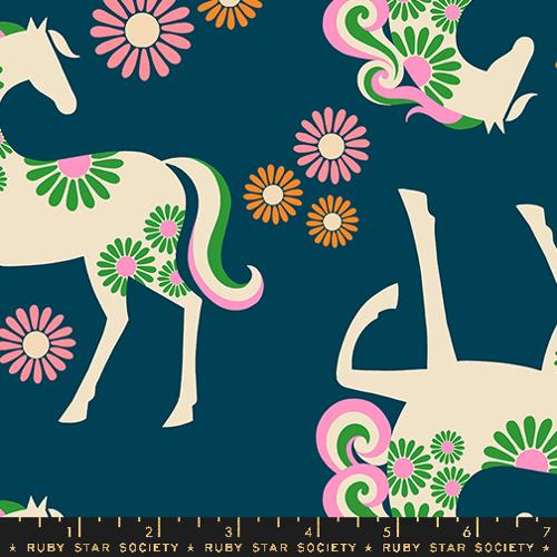 Ruby Star Society: "Carousel" Canvas Galaxy Horses