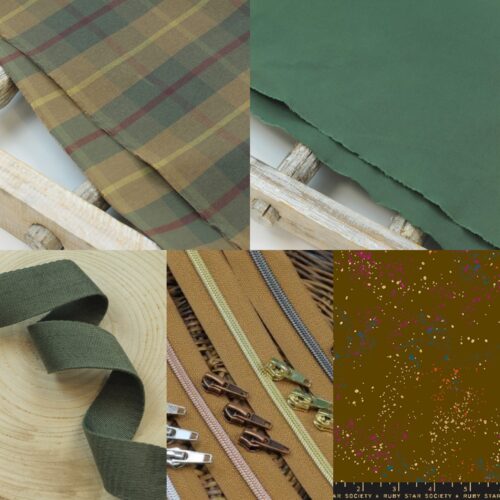 Nähset: "Rolling Elsbag" Tartan/Deep Green RAKETENFRAU