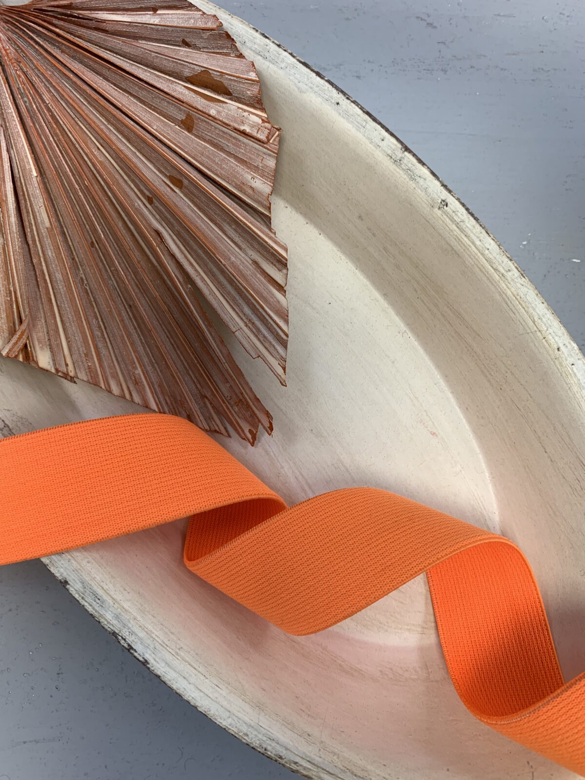1m weiches Gummiband: 3cm neonorange