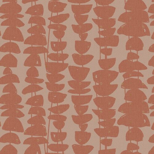 Art Gallery Baumwolle: "Mono Chroma" Stacked Stones Ochre Linen Blend