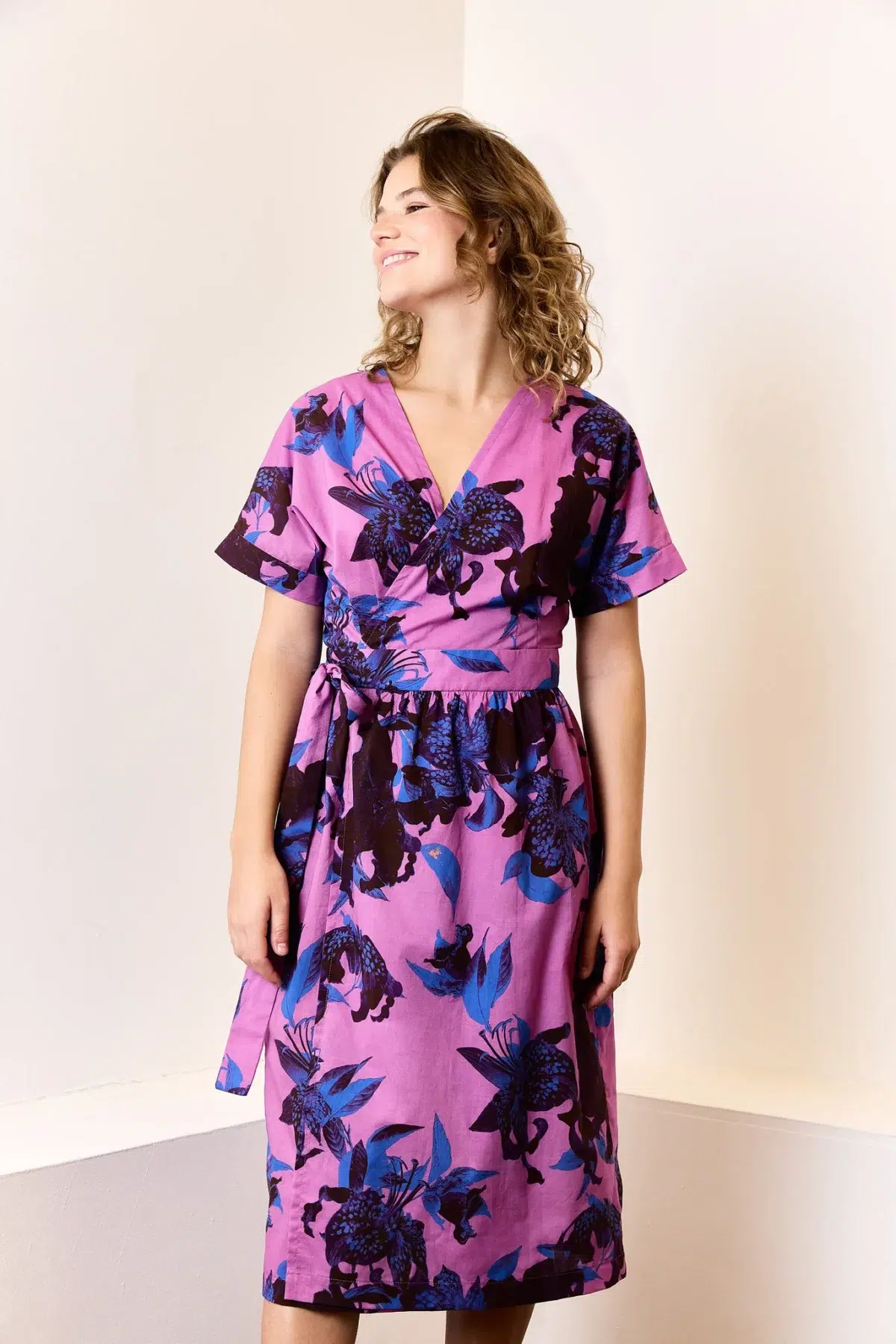 Atelier Jupe: "Purple Cotton with flowers" – Bild 2