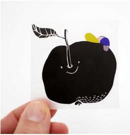 Halfbird: Bügelbild Apfel