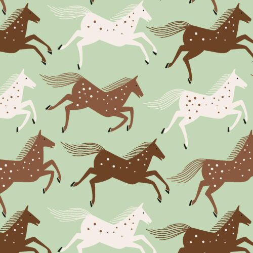 Cotton and Steel: "Wild & Free" Wild Horses - Reflection