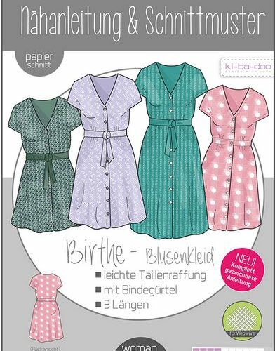 Schnittmuster: Ki-ba-doo Blusenkleid "Birthe"