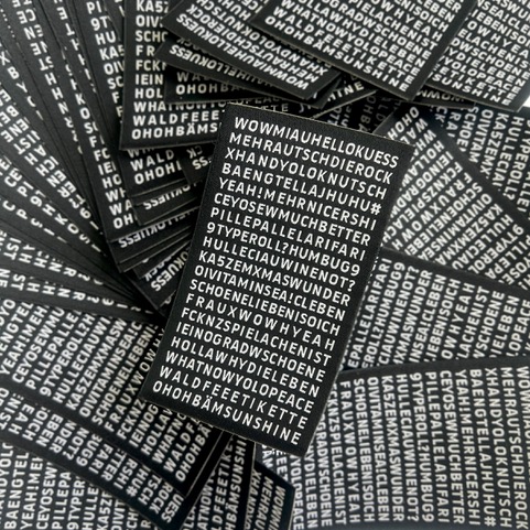 #mehrEtikette 3x Buchstabensalat zum Ausmalen