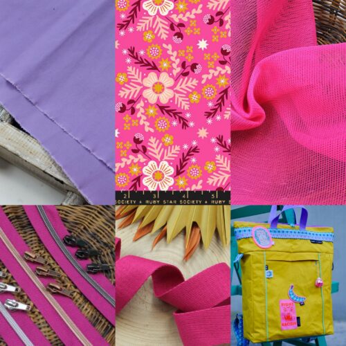Nähset: Rucksacktasche Elsbag "Lilac PFC Free + Ruby Star"