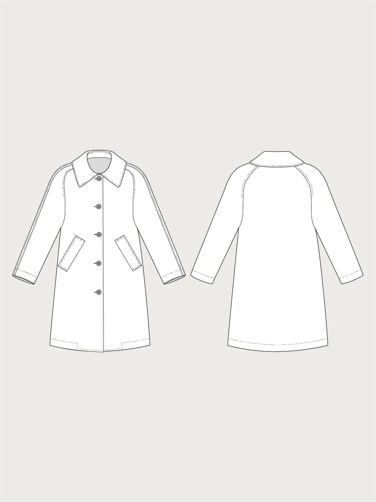 Schnittmuster: The Assembly Line "Car Coat XS-L" – Bild 2