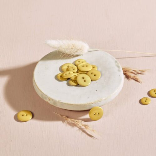 Atelier Brunette: Knopf "Classic Shine Lemon" 10mm