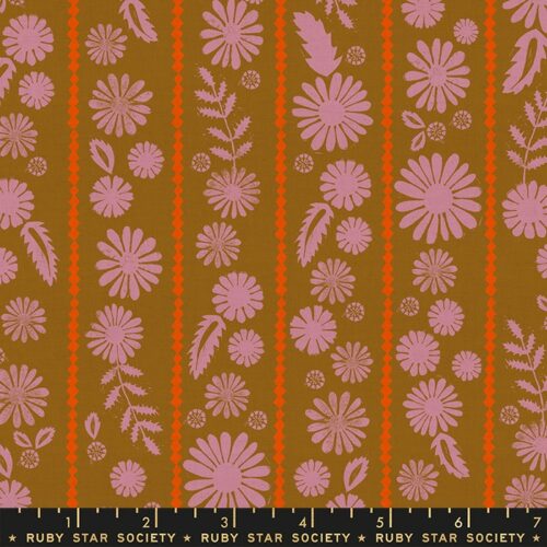 Ruby Star Society: "Vessel Daisy Stripe Suede" by Alexia Abegg