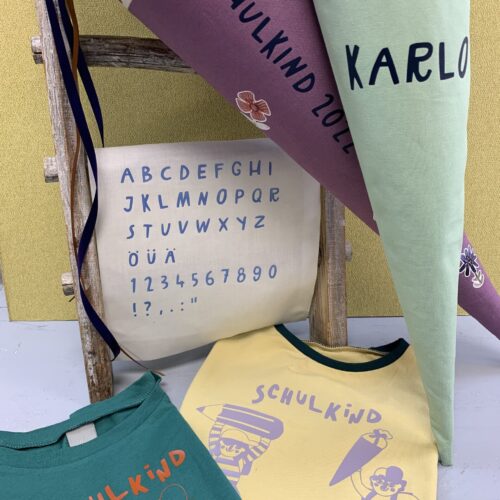 Plotterdatei-Bundle "Schulkinder-ABC & Schulkinder" [Digital]