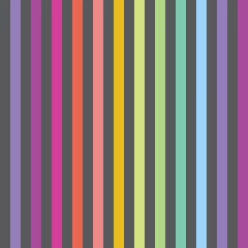 Patchworkstoff Graywork von Tula Pink – Tiermotiv in Schwarz-Weiß Bochum Stoffe Elsbeth und ich Disco Stripe Carbon