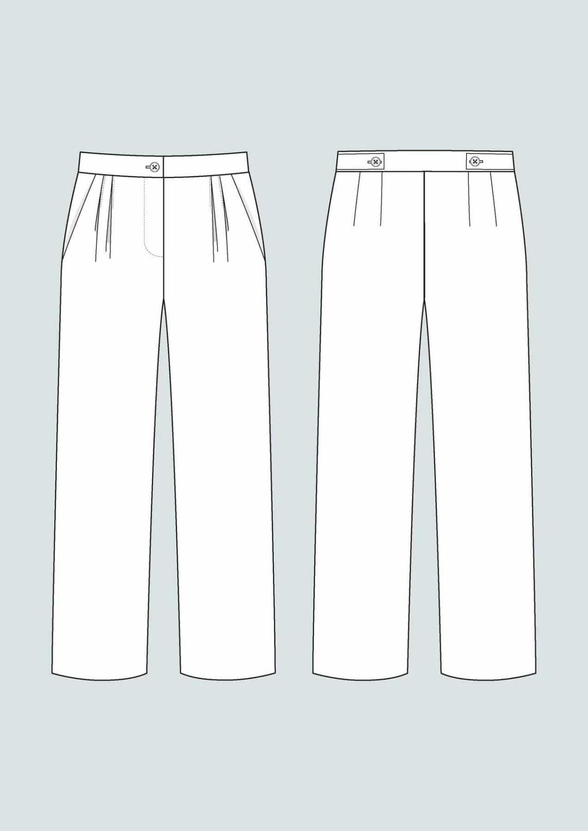 Schnittmuster: The Assembly Line "High Waisted Trousers" XL-3XL – Bild 2