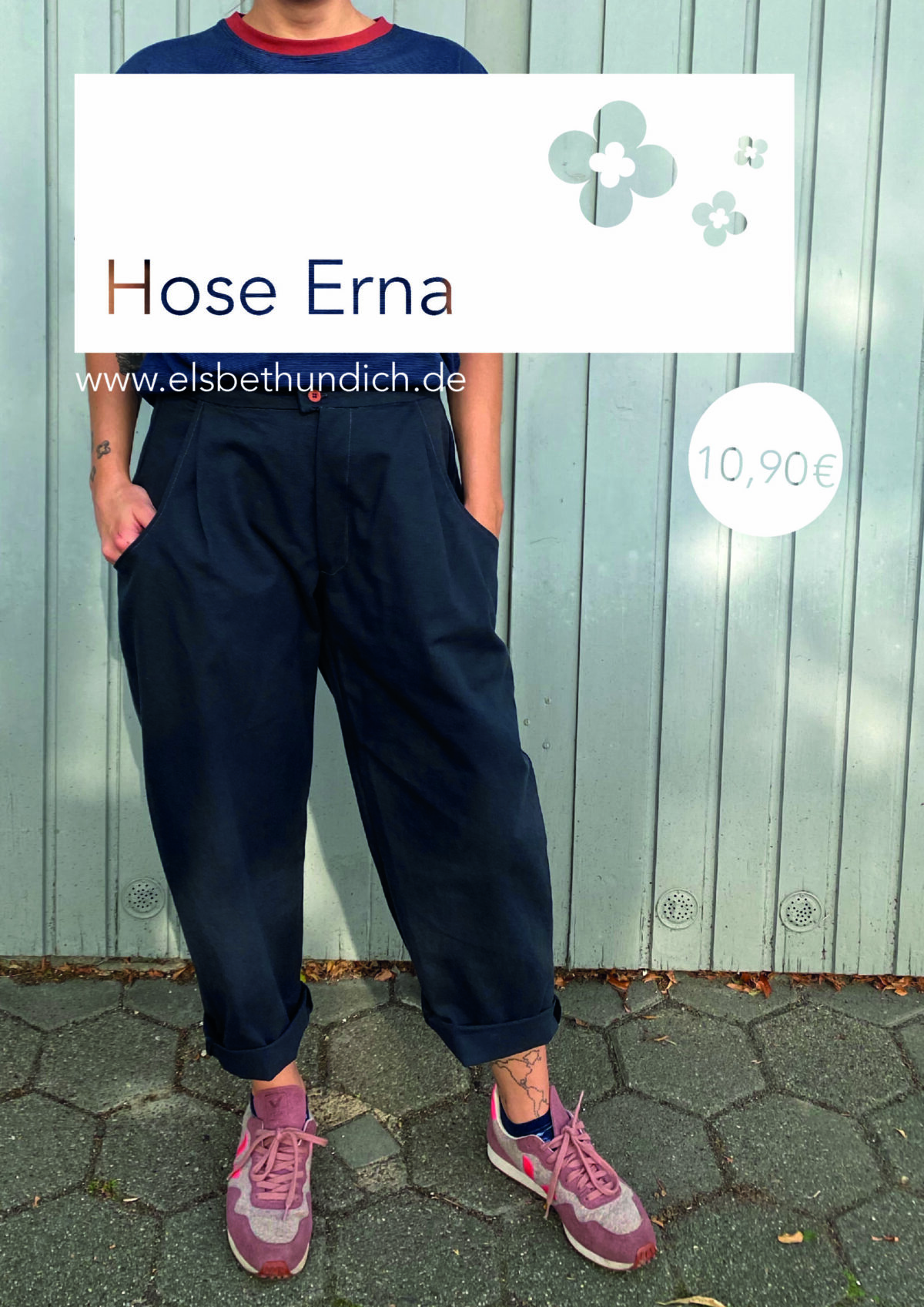 Nähset: "Hose Erna" Gabardine Light "Divine Parma" – Bild 3