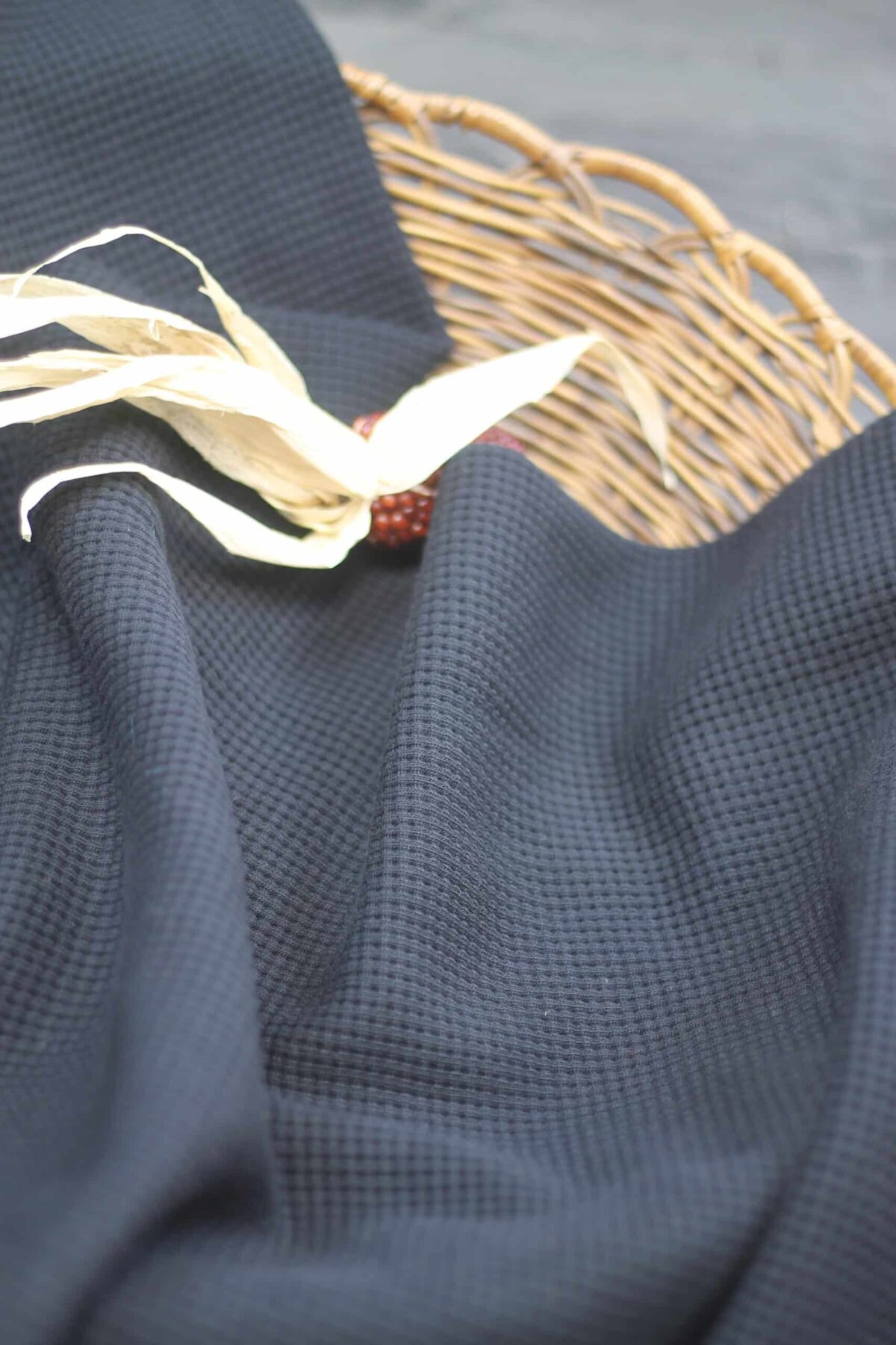 Waffeljersey Swafing "Oslo" Schwarz