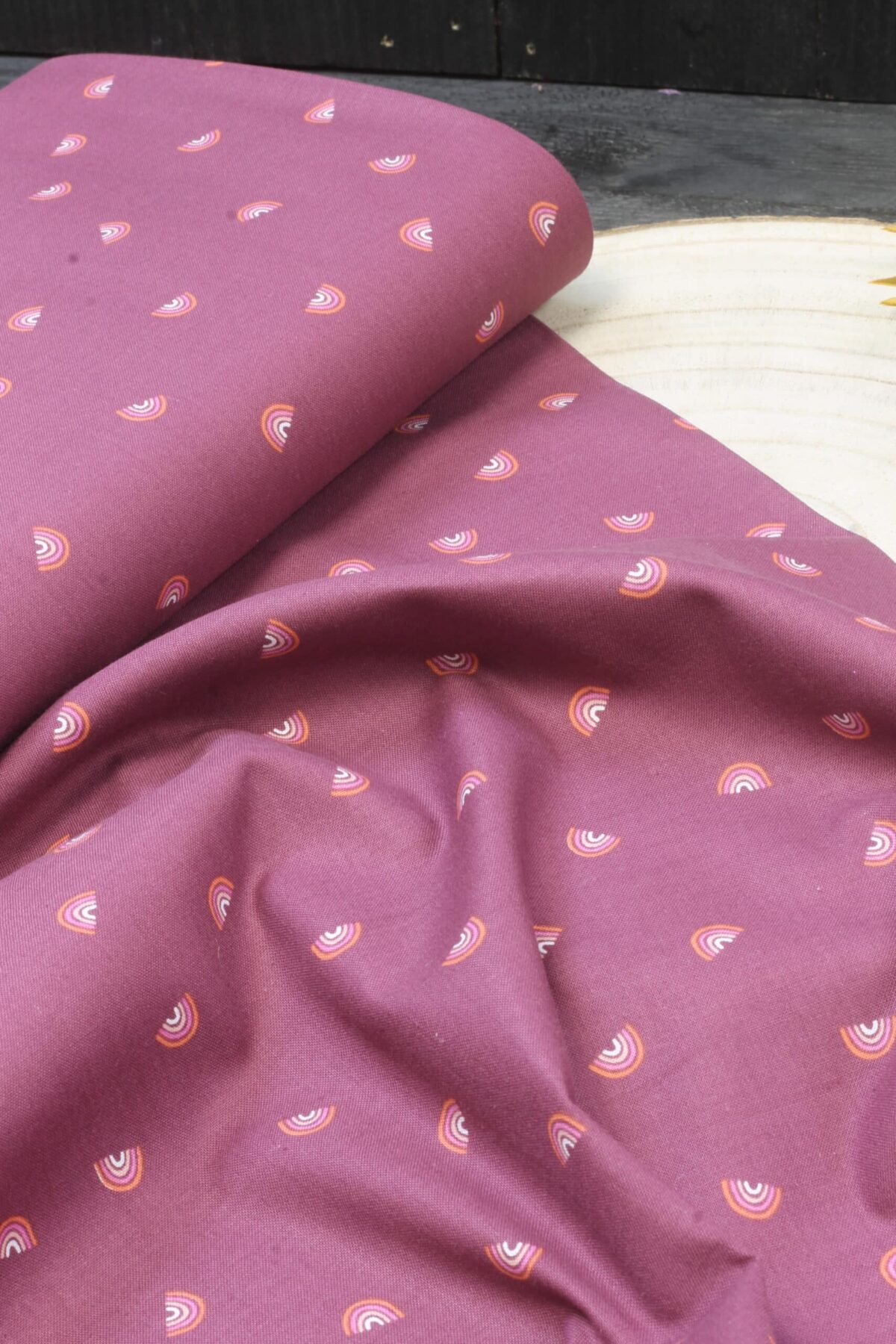 Cotton and Steel: Always Look for Rainbows "Sugarplum"