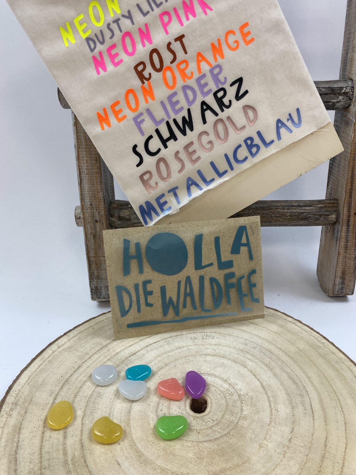 Plott "Holla die Waldfee" in 11 verschiedenen Farben