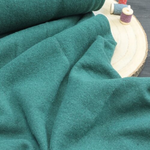 Swafing: Baumwollstrickstoff "Bono" Made in Italy Deep Green