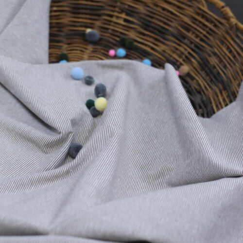 Jersey Miniringel "Taupe/Weiß"