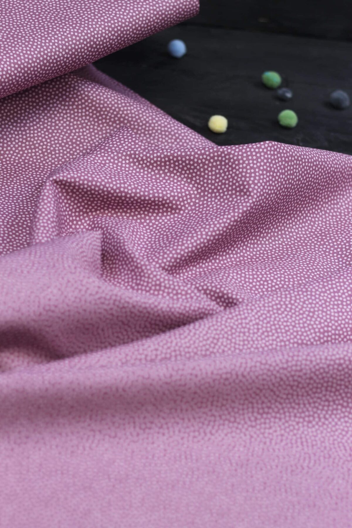 Swafing: Baumwolle "Dotty" Wilde Punkte Mauve
