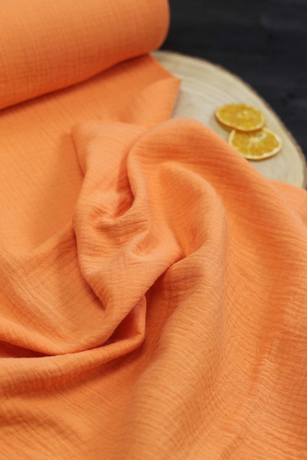 Double Gauze Musselin: Uni Orange