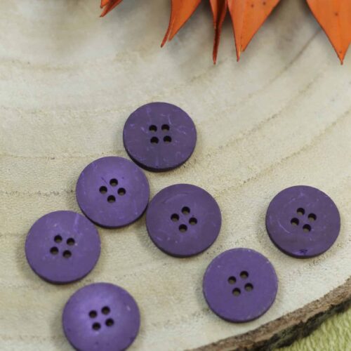 Echter Kokosknopf Purple 20 mm