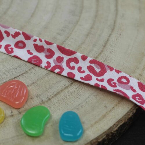 Baumwoll-Schrägband Leo Pink