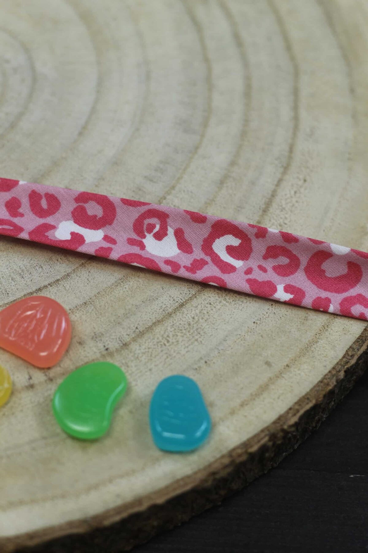 Baumwoll-Schrägband Leo Pink/Rosa