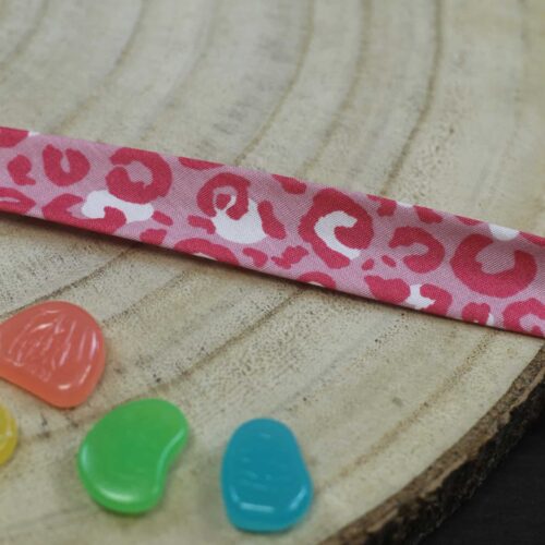 Baumwoll-Schrägband Leo Pink/Rosa