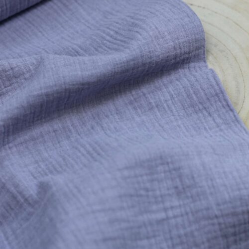 Double Gauze Musselin: Melange Lilac