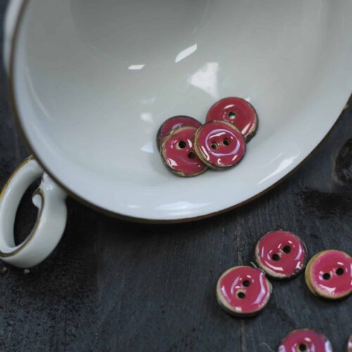 Emaillierter Kokosknopf: 14mm Beere