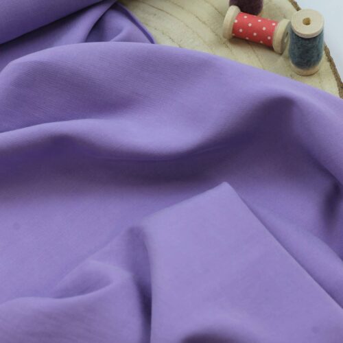 Baumwoll-/Tencel "Lucia" Uni Lilac ***RESTSTÜCK 95cm***