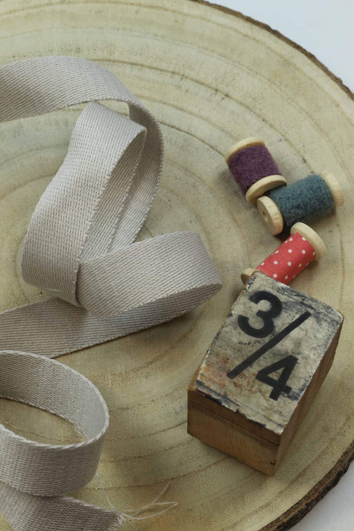 Gurtband 25mm breit: Sand