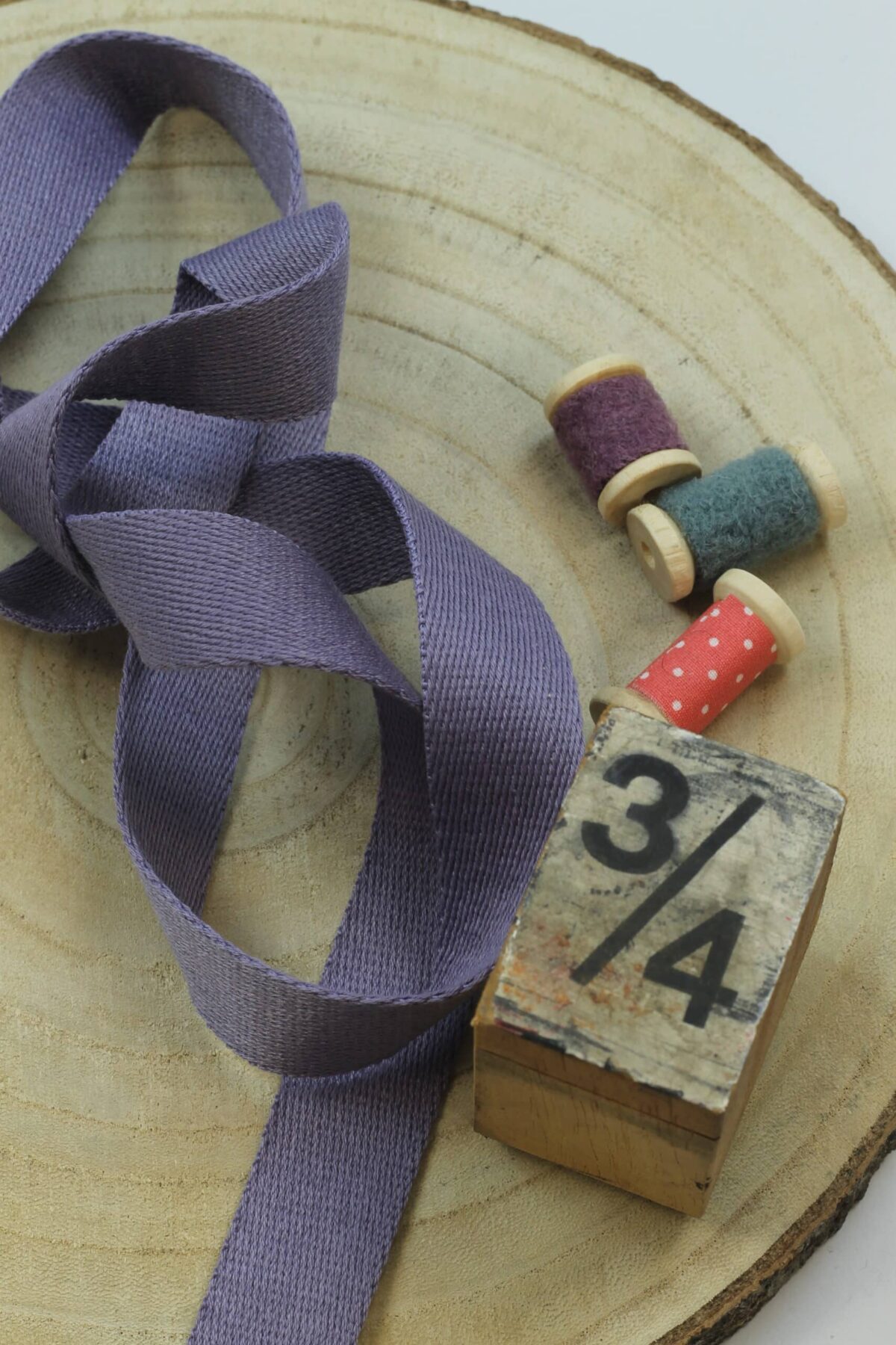 Gurtband 25mm breit: Dusty Lila