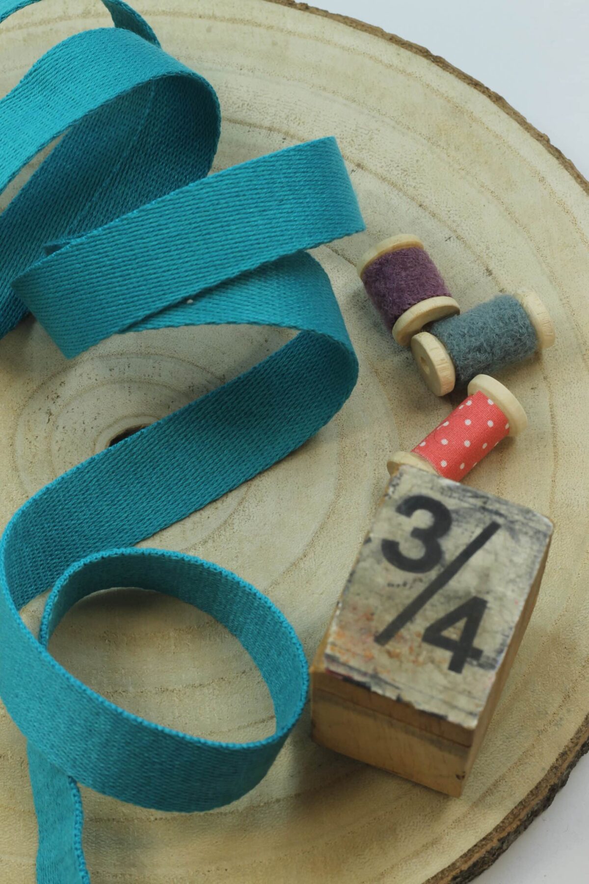 Gurtband 25mm breit: Emerald