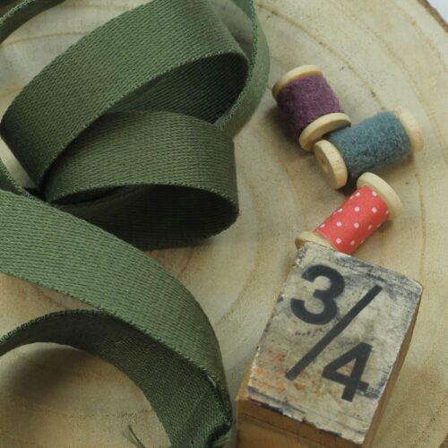 Gurtband 25mm breit: Khaki