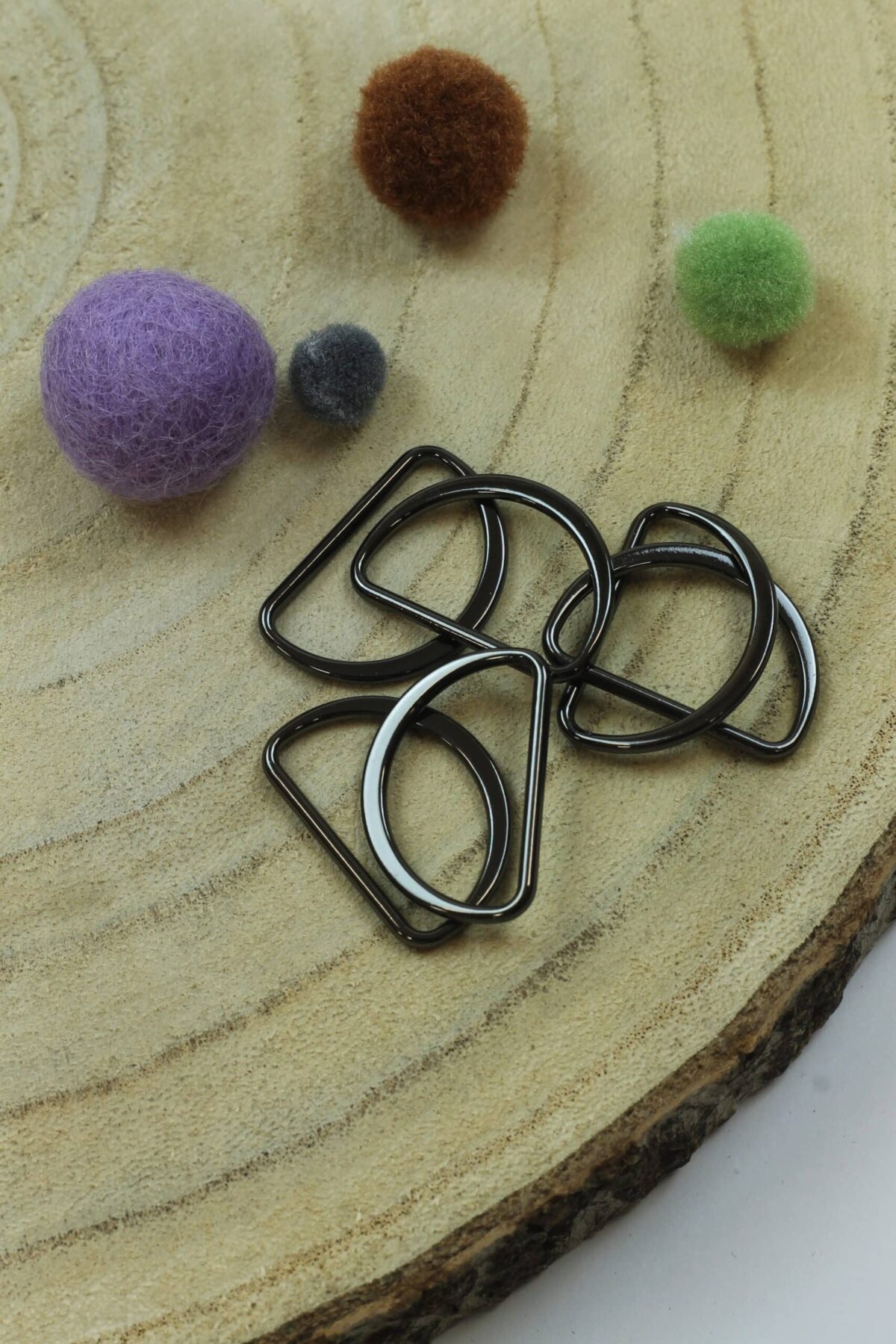 D-Ring 2,5cm Metall schwarz
