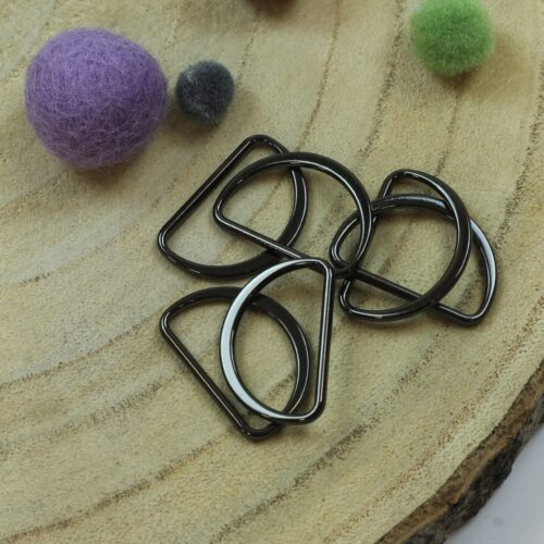 D-Ring 2,5cm Metall schwarz