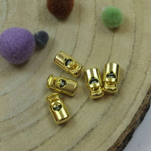Kordelstopper metallisiert gold