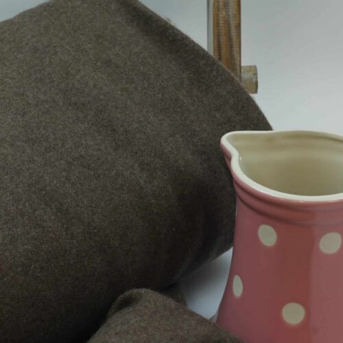 Italienischer Deadstock: Mantelstoff Hellbraun ***RESTSTÜCK 85cm***