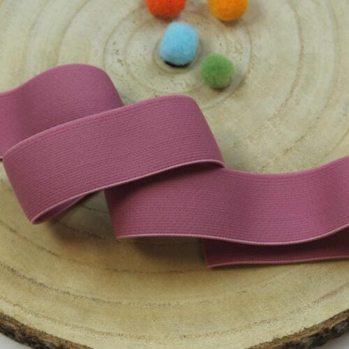 1m weiches Gummiband: 4cm Altrosa