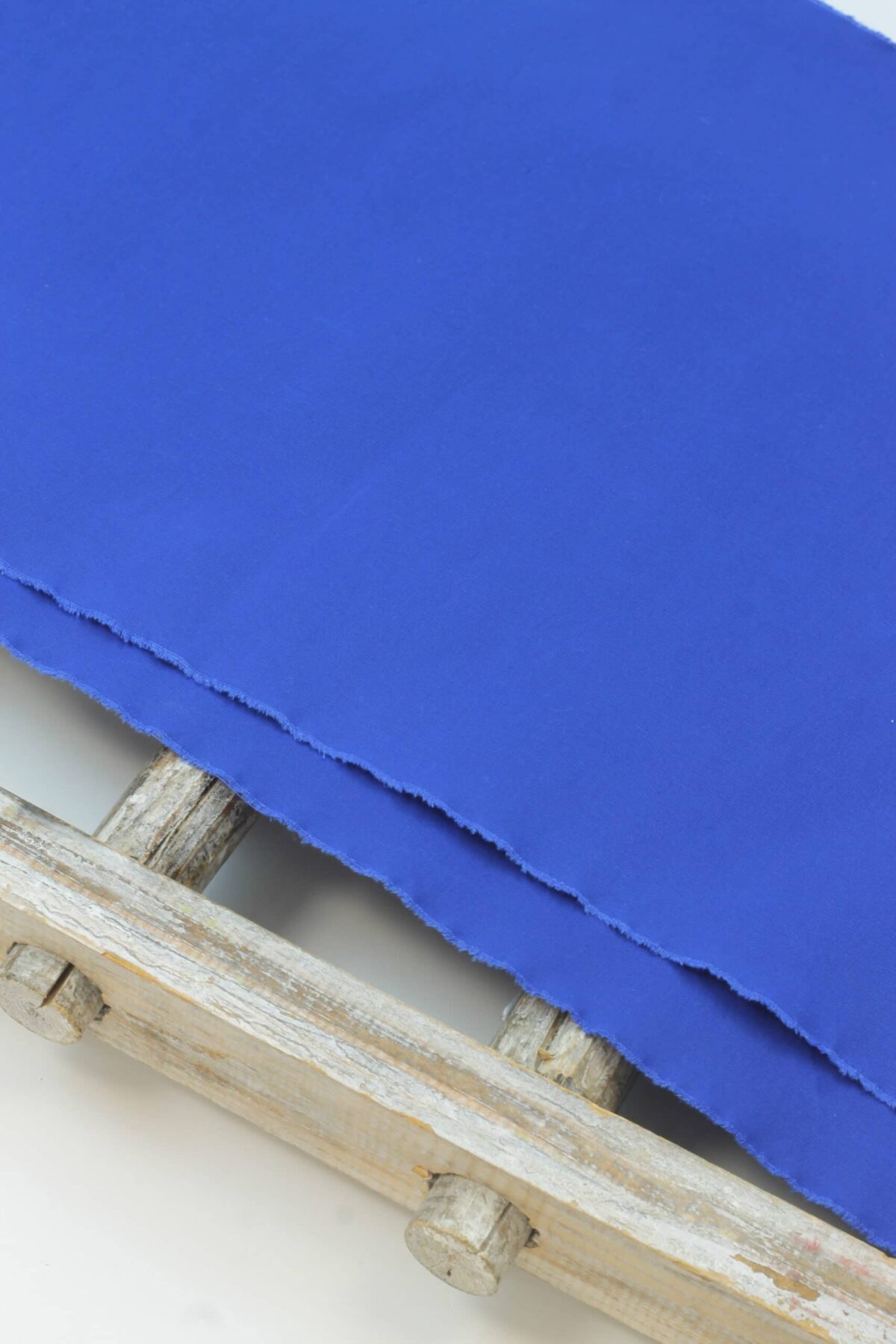 Dry Oilskin: Gewachste Baumwolle Matt Royalblau PFC frei