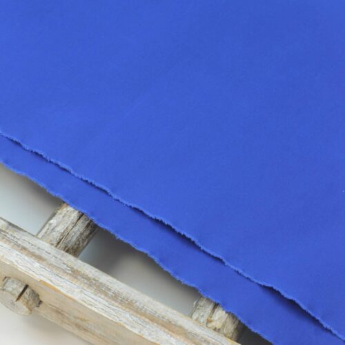 Dry Oilskin: Gewachste Baumwolle Matt Royalblau PFC frei