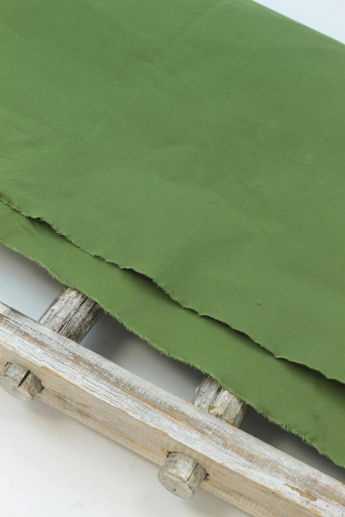 Dry Oilskin: Gewachste Baumwolle Matt Grass Green PFC frei