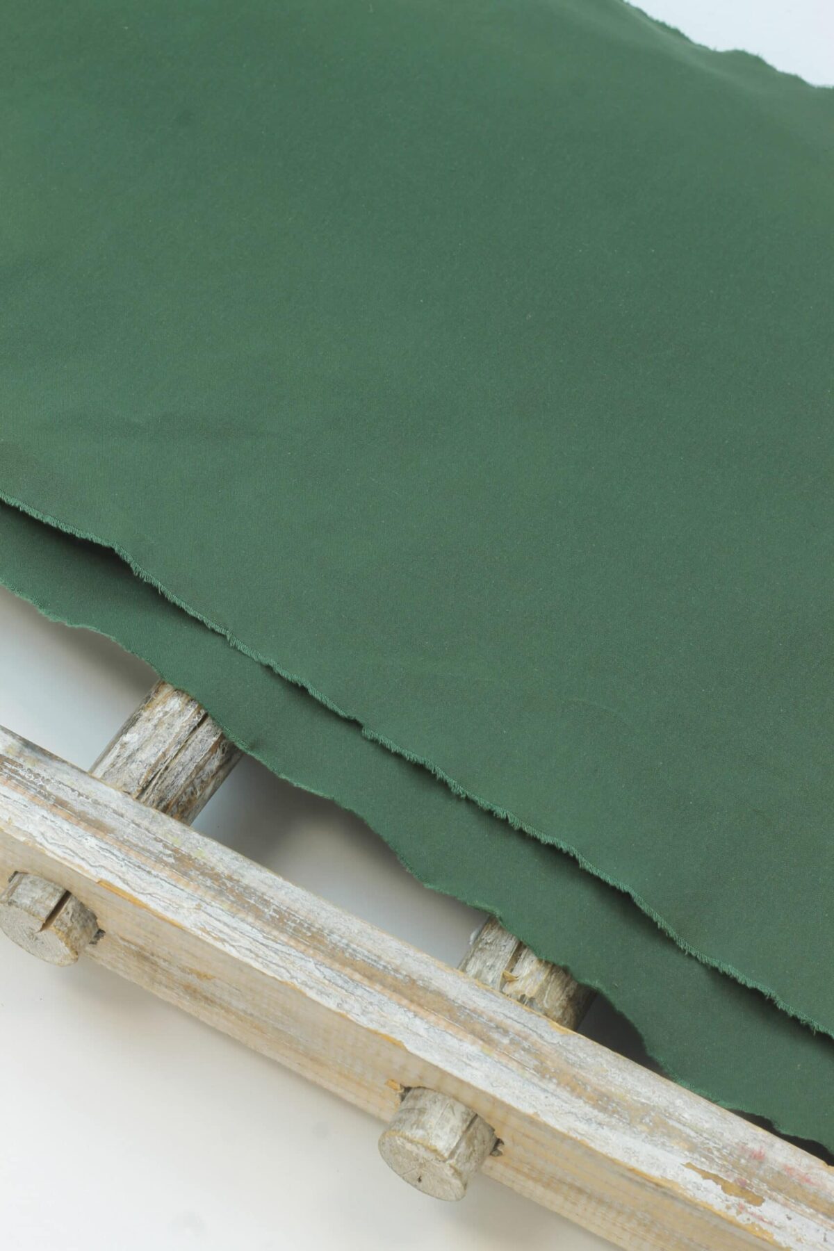 Dry Oilskin: Gewachste Baumwolle Matt Deep Green PFC frei